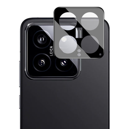 Folie de protectie Camera Spate Techsuit pentru Xiaomi 14, Sticla Securizata, Neagra
