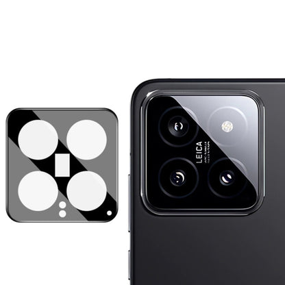 Folie de protectie Camera Spate Techsuit pentru Xiaomi 14, Sticla Securizata, Neagra