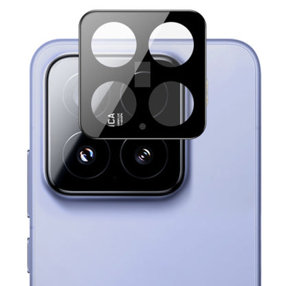 Folie de protectie Camera Spate Techsuit pentru Xiaomi 15, Sticla Securizata, Neagra