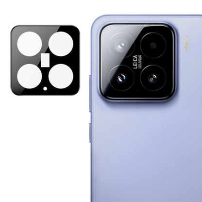 Folie de protectie Camera Spate Techsuit pentru Xiaomi 15, Sticla Securizata, Neagra