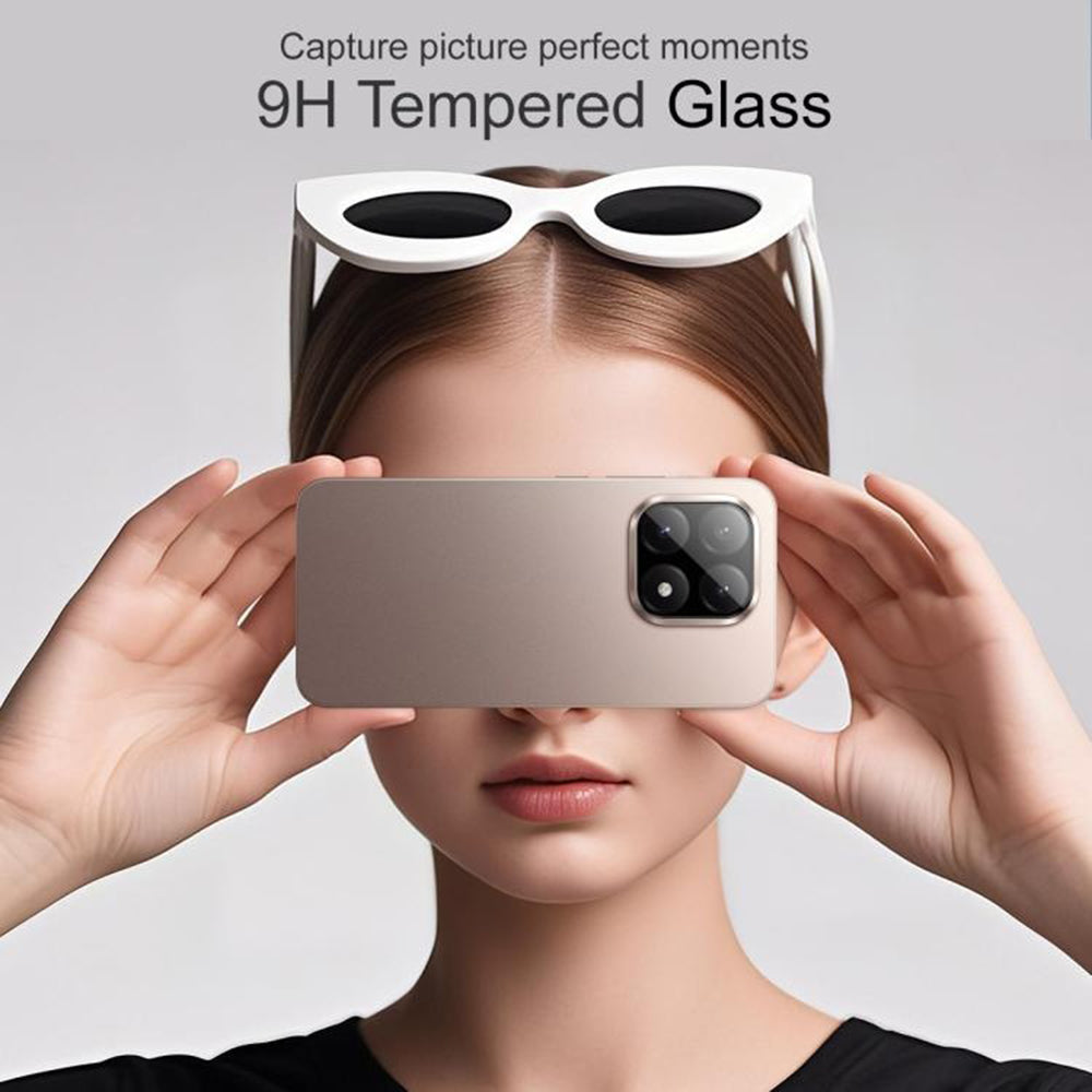 Folie de protectie Camera Spate Techsuit pentru Xiaomi 15T, Sticla Securizata, Neagra