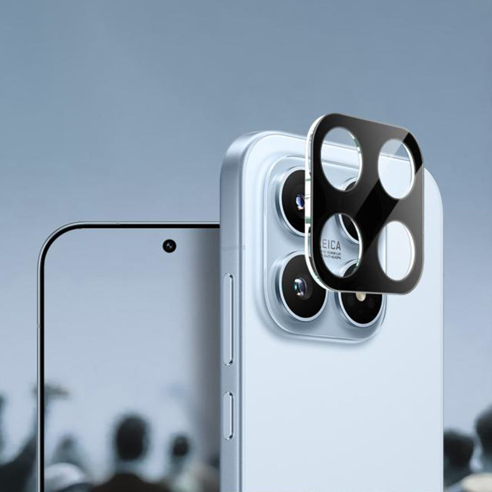 Folie de protectie Camera Spate Techsuit pentru Xiaomi 17, Sticla Securizata, Neagra