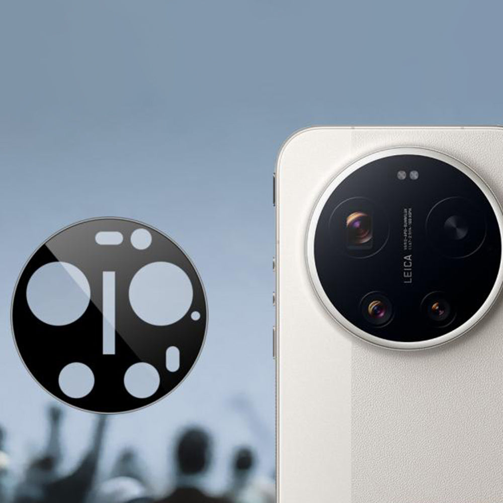 Folie de protectie Camera Spate Techsuit pentru Xiaomi 17 Ultra, Sticla Securizata, Neagra