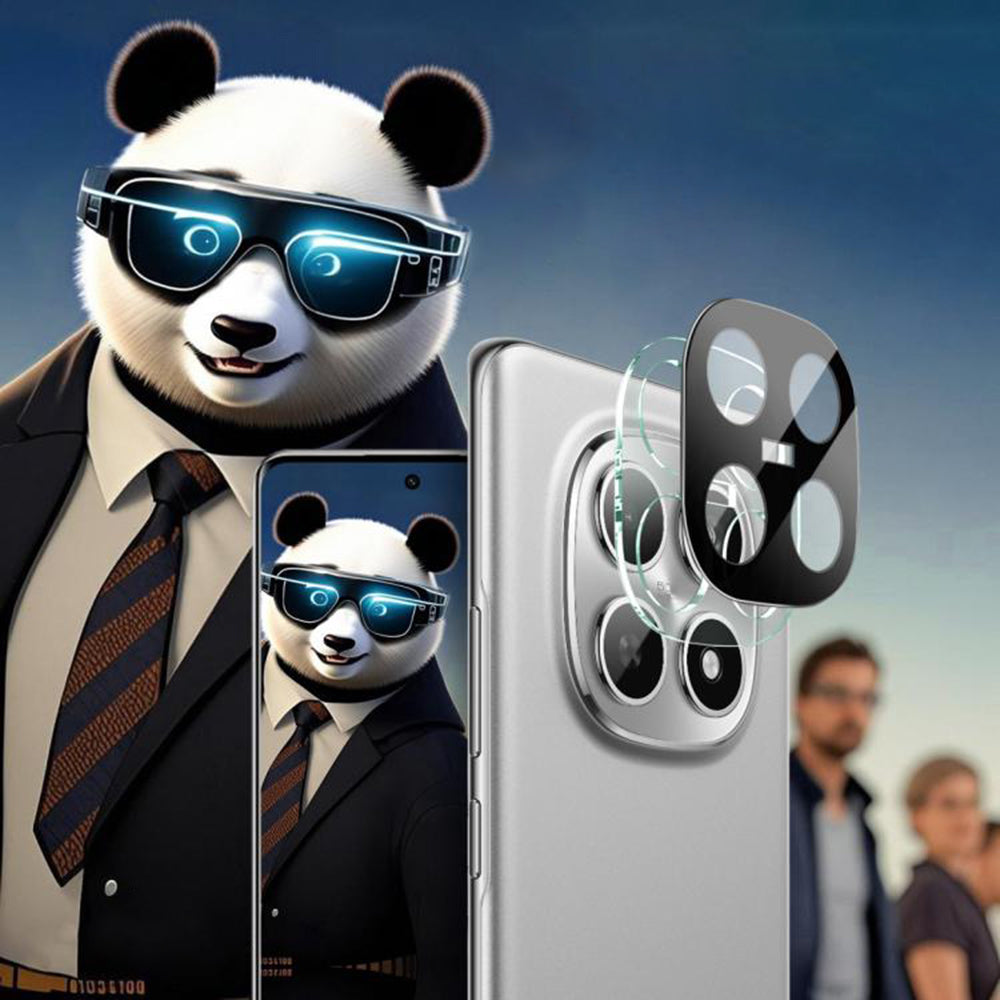 Folie de protectie Camera Spate Techsuit pentru Xiaomi Poco M8 / Redmi Note 15 5G, Sticla Securizata, Neagra