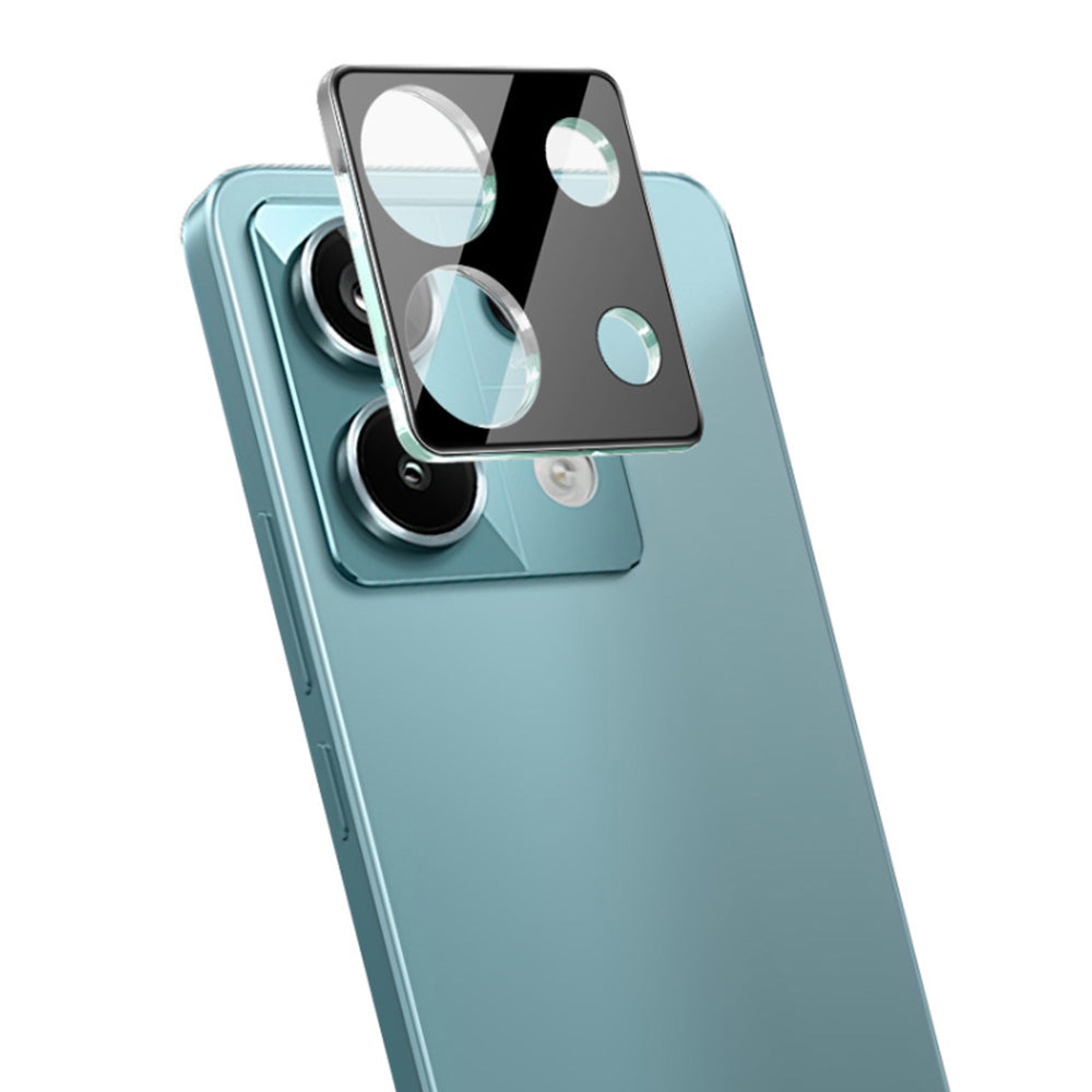 Folie de protectie Camera Spate Techsuit pentru Xiaomi Redmi Note 13 Pro 5G, Sticla Securizata, Neagra