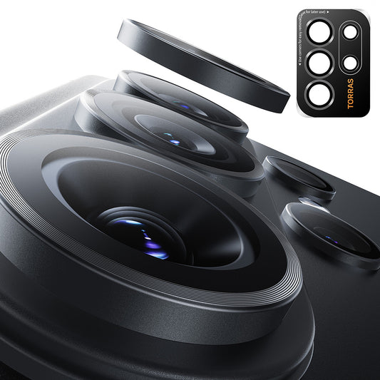 Folie de protectie Camera Spate Torras Lensguard pentru Samsung Galaxy S26 Ultra, Sticla Securizata, Neagra