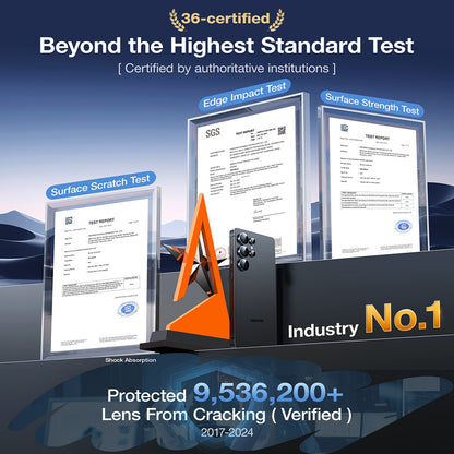 Folie de protectie Camera Spate Torras Lensguard pentru Samsung Galaxy S26 Ultra, Sticla Securizata, Neagra