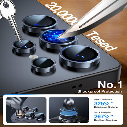 Folie de protectie Camera Spate Torras Lensguard pentru Samsung Galaxy S26 Ultra, Sticla Securizata, Neagra