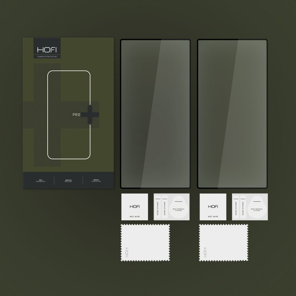 Folie de protectie Ecran HOFI Glass PRO+ pentru Samsung Galaxy S24 Ultra S928, Sticla Securizata, Full Glue, Set 2 bucati, 2.5D, Neagra