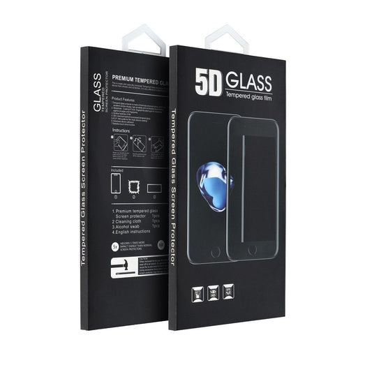 Folie de protectie Ecran OEM pentru Xiaomi Redmi Note 10S / Note 10, Sticla Securizata, Full Glue, 5D, Neagra