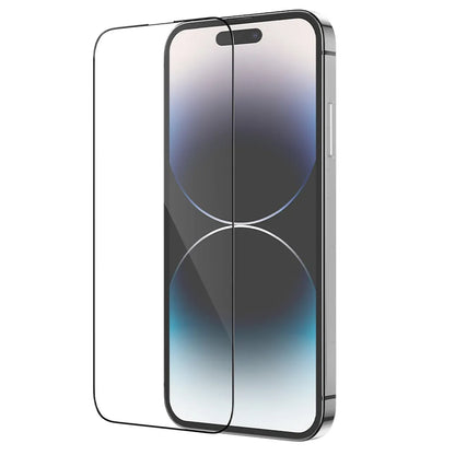 Folie de protectie Ecran HOCO pentru Apple iPhone 14 Pro Max, Sticla Securizata, Full Glue, Set 25 bucati, Neagra