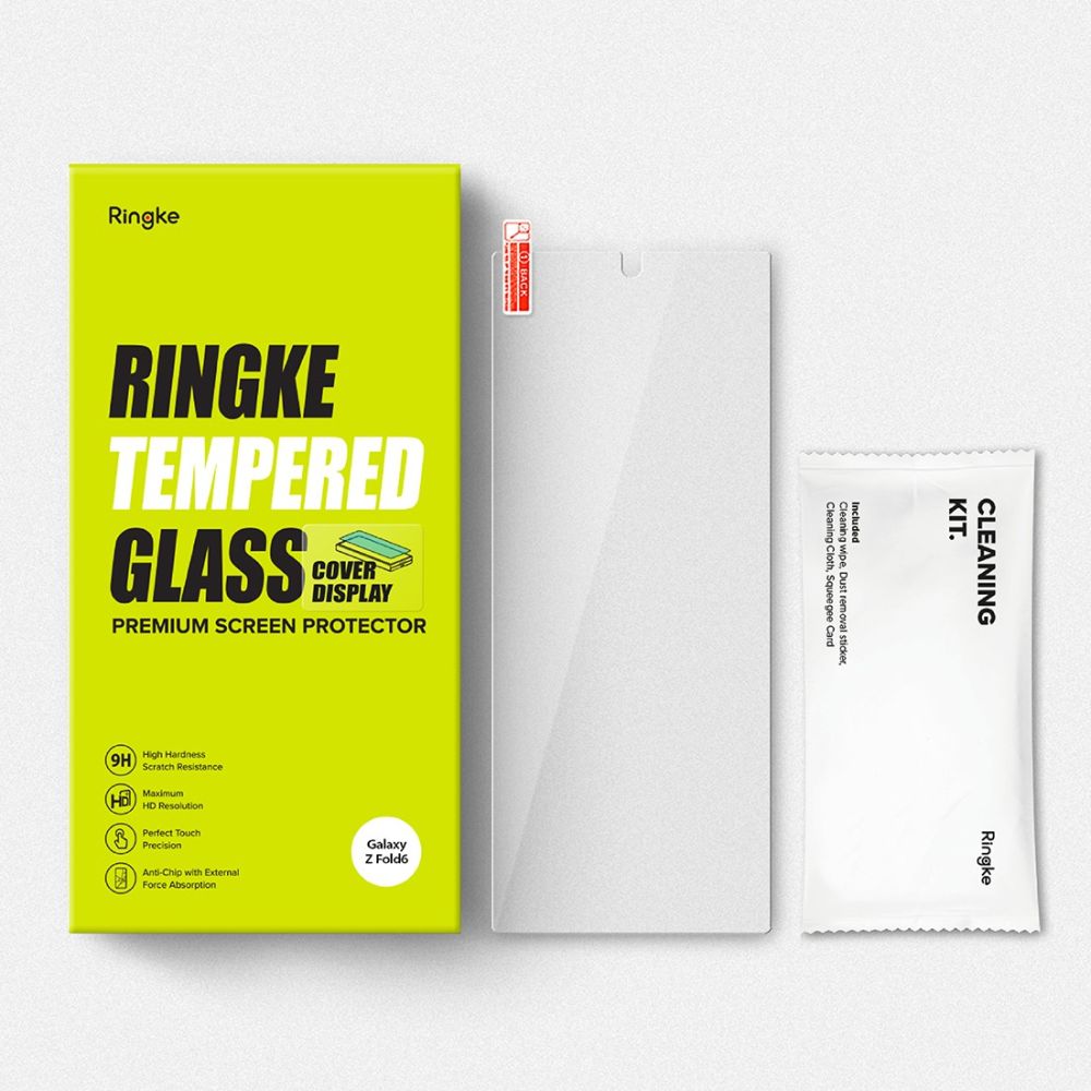 Folie de protectie Ecran Ringke Cover Display pentru Samsung Galaxy Z Fold6 F956, Sticla Securizata, AB Ultra Glue, Set 2 bucati, 2.5D, Ecran Exterior