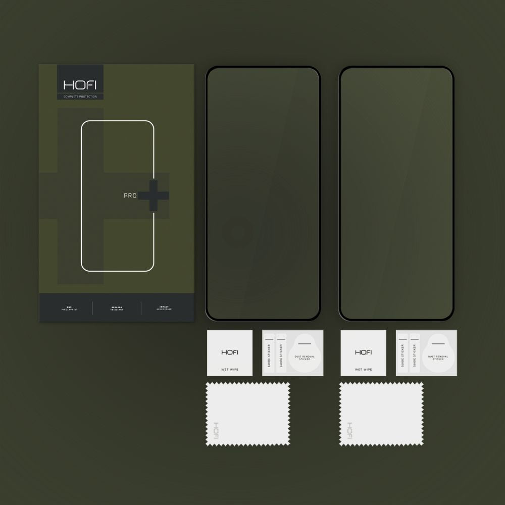 Folie de protectie Ecran HOFI Glass PRO+ pentru Xiaomi 14T Pro / 14T, Sticla Securizata, Full Glue, Set 2 bucati, 2.5D, Neagra