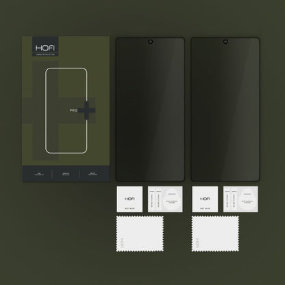 Folie de protectie Ecran Privacy HOFI Glass PRO+ pentru Samsung Galaxy S25 Ultra S938, Sticla Securizata, Full Glue, Set 2 bucati