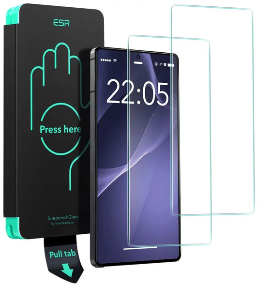 Folie de protectie Ecran ESR pentru Samsung Galaxy S25 Ultra S938, Sticla Securizata, Full Glue, Set 2 bucati
