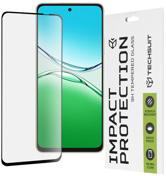 Folie de protectie Ecran Techsuit pentru Oppo A5 Pro 4G / A5 Pro, Sticla Securizata, Full Glue, 111D, Neagra