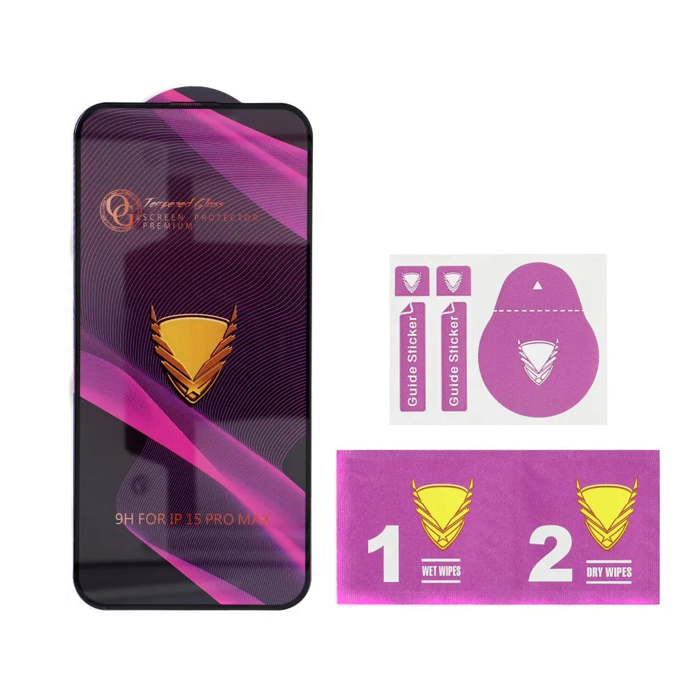 Folie de protectie Ecran OEM OG Premium pentru Apple iPhone 17 Pro Max, Sticla Securizata, Full Glue, Neagra