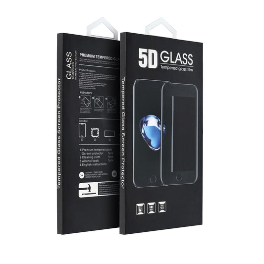 Folie de protectie Ecran OEM pentru Samsung Galaxy A07 4G A075, Sticla Securizata, Full Glue, 5D, Neagra