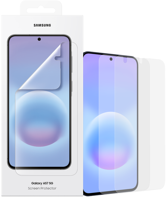 Folie de protectie Ecran Samsung pentru Galaxy A57 5G, Plastic, Set 2 bucati EF-UA576CTEGWW