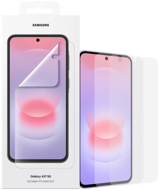 Folie de protectie Ecran Samsung pentru Galaxy A37 5G, Plastic, Set 2 bucati EF-UA376CTEGWW