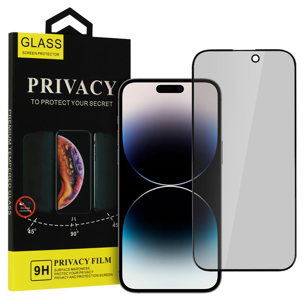 Folie de protectie Ecran Privacy OEM pentru Apple iPhone 17, Sticla Securizata, Full Glue