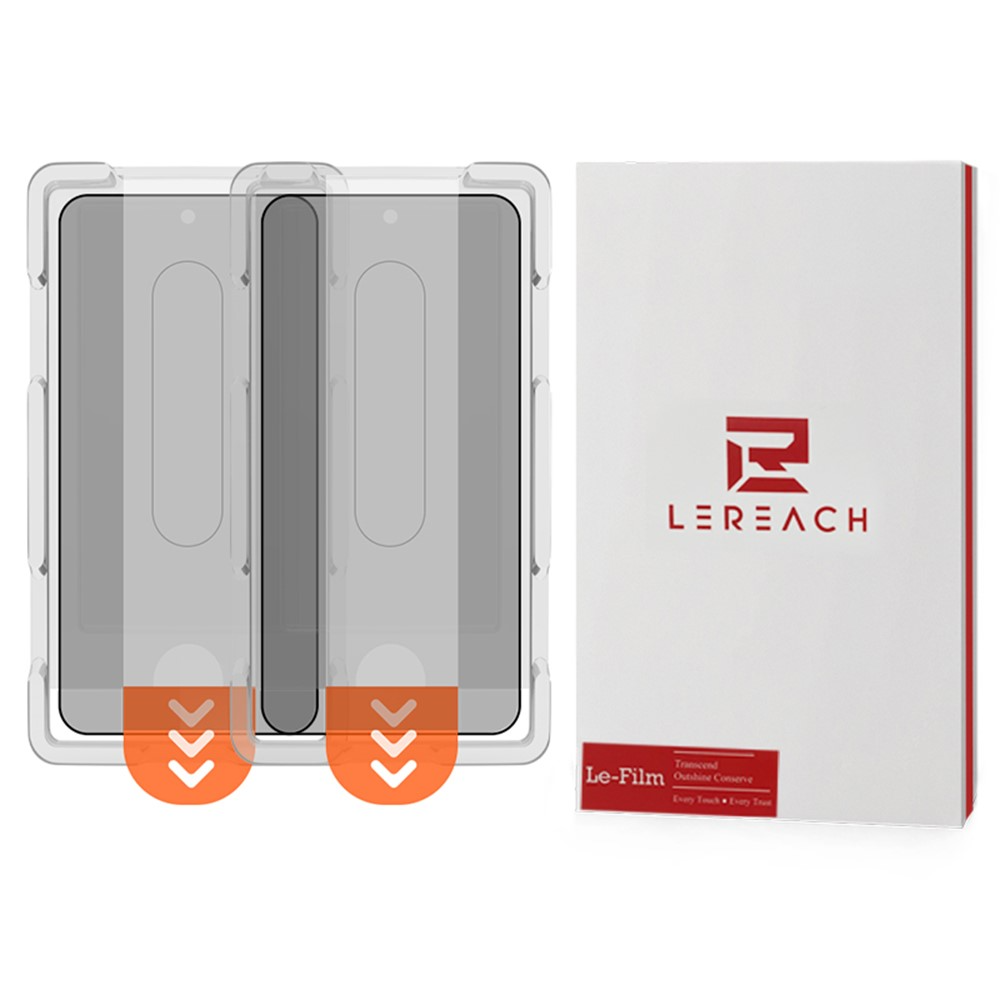 Folie de protectie Ecran Privacy Lereach pentru Xiaomi 17T Pro, Sticla Securizata, Full Glue, Set 2 bucati