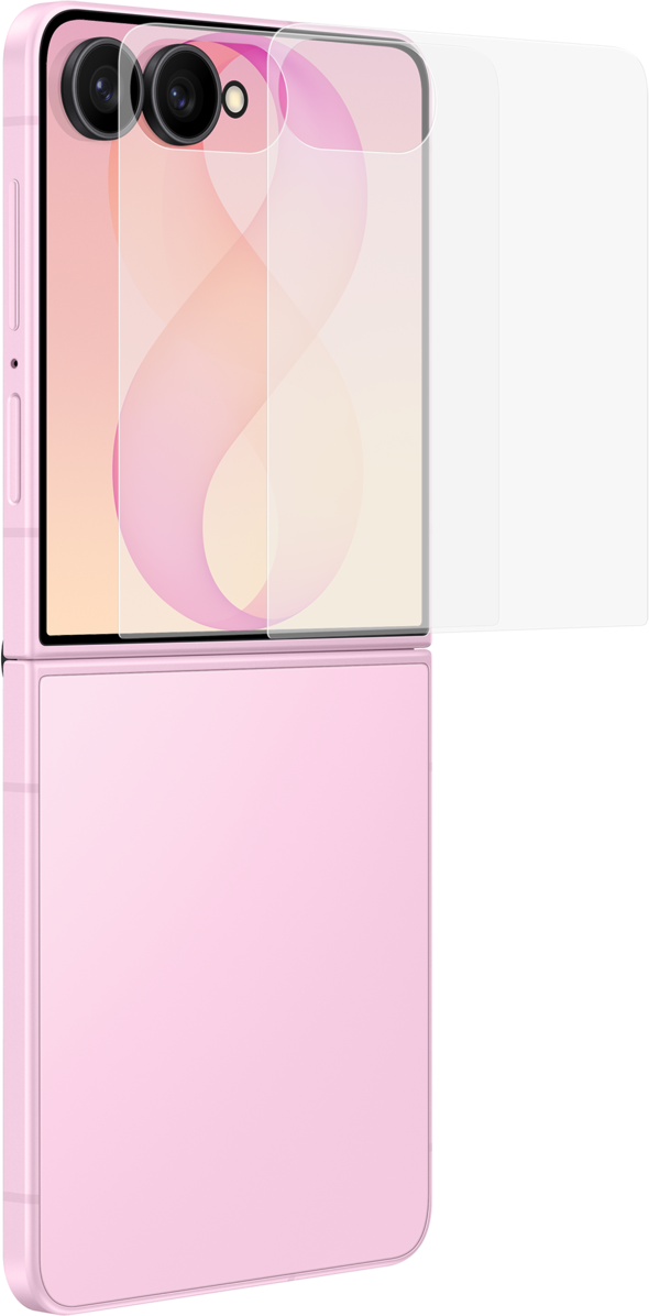Folie de protectie Ecran Exterior Samsung Anti-reflecting pentru Galaxy Z Flip8 F776, Plastic, Set 2 bucati EF-UF776CTEGWW