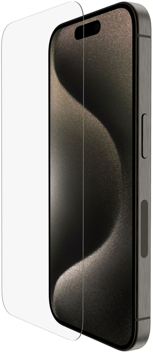 Folie de protectie Ecran Belkin ScreenForce TemperedGlass pentru Apple iPhone 15 Pro, Sticla Securizata, Full Glue OVA137zz