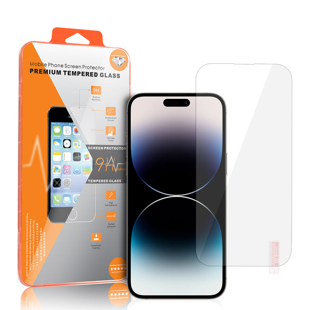 Folie de protectie Ecran OEM Orange pentru Apple iPhone 18 Pro Max / 17 Pro Max / 16 Pro Max, Sticla Securizata, Full Glue