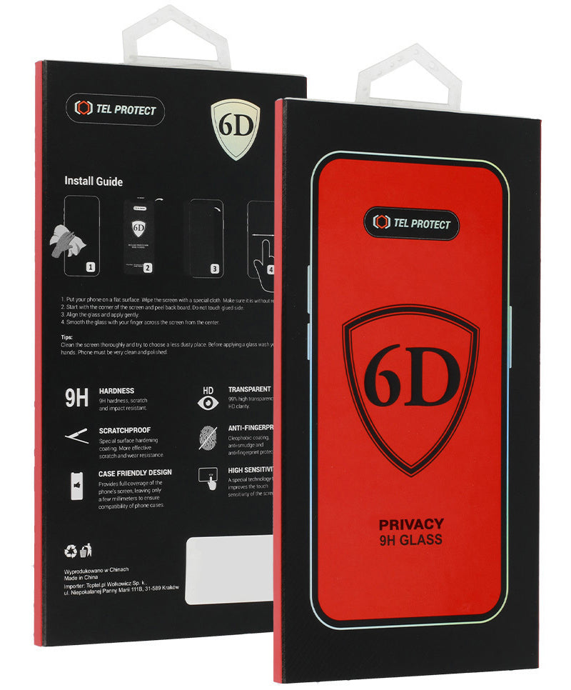Folie de protectie Ecran Privacy OEM pentru Apple iPhone 18 Pro, Sticla Securizata, Full Glue, 6D, Neagra