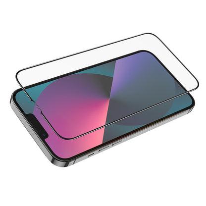 Folie de protectie Ecran Borofone BF3 pentru Apple iPhone 13 Pro Max, Sticla Securizata, Full Glue, Neagra