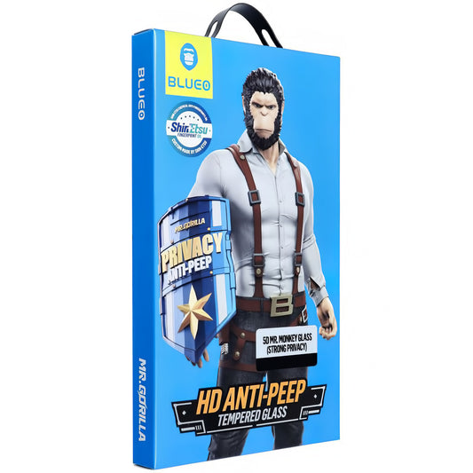 Folie de protectie Ecran Privacy Blueo pentru Apple iPhone 16 Pro, Sticla Securizata, Full Glue, 5D