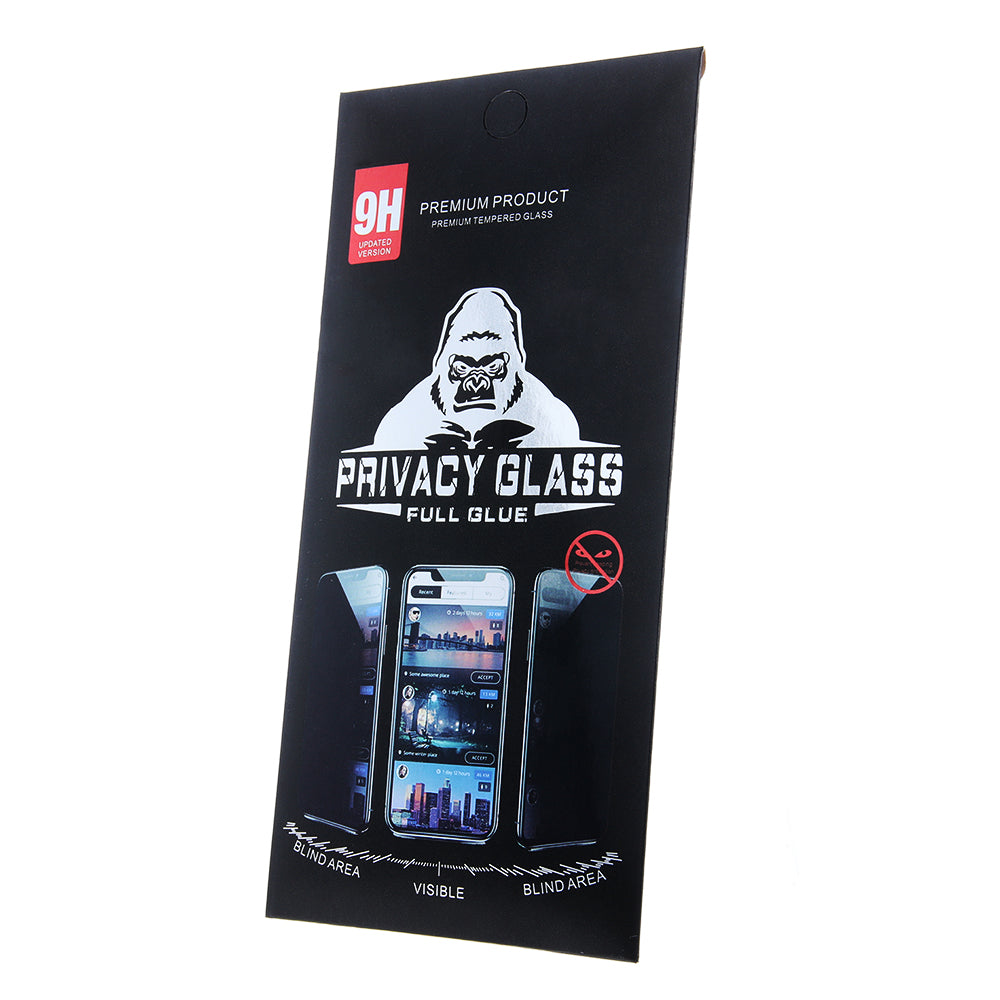 Folie de protectie Ecran Privacy OEM Updated pentru Apple iPhone 16 Pro, Sticla Securizata, Full Glue