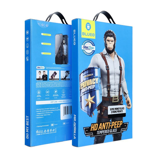 Folie de protectie Ecran Privacy Blueo pentru Samsung Galaxy S25 Ultra S938, Sticla Securizata, Full Glue, 5D