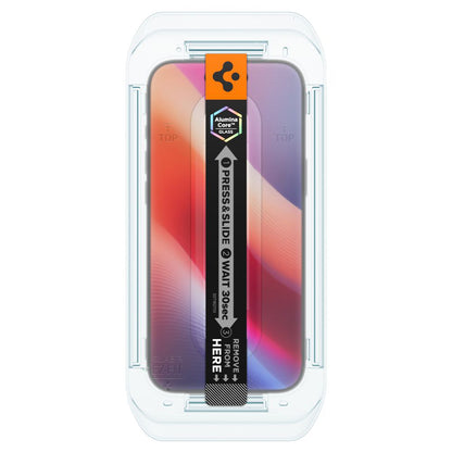 Folie de protectie Ecran Privacy Spigen GlastR EZ FIT pentru Apple iPhone 17 Air, Sticla Securizata, Full Glue, Set 2 bucati