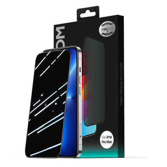 Folie de protectie Ecran Privacy Joyroom JR-MLG0283 pentru Apple iPhone 16 Pro Max, Sticla Securizata, Full Glue, 2.5D