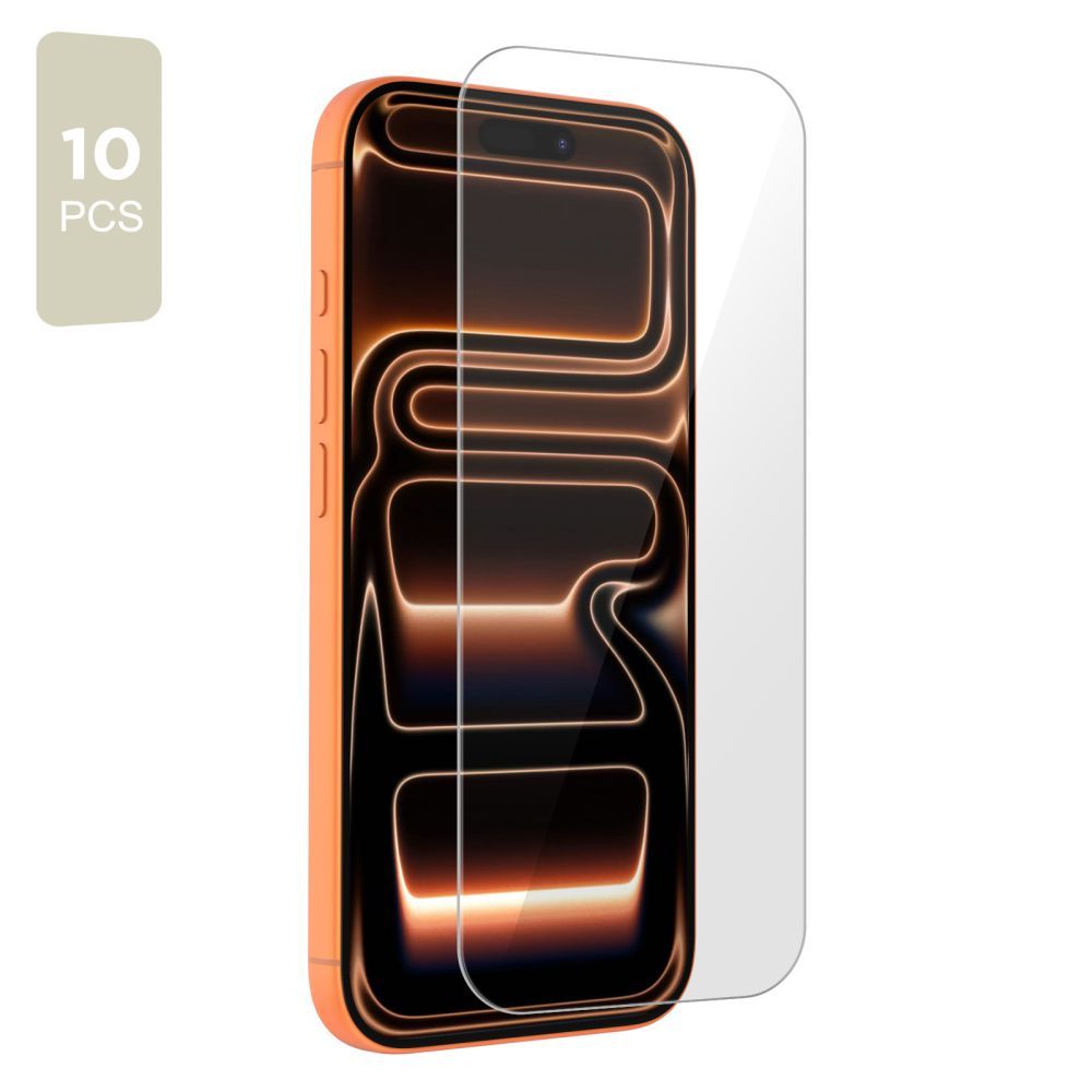 Folie de protectie Ecran Tech-Protect pentru Apple iPhone 17 Pro / 17 / 16 Pro, Sticla Securizata, Full Glue, Set 10 bucati