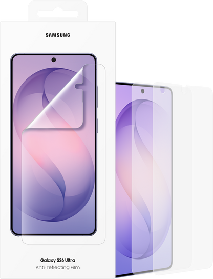 Folie de protectie Ecran Anti-reflecting pentru Samsung Galaxy S26 Ultra S948, Plastic, Set 2 bucati EF-US948CTEGWW