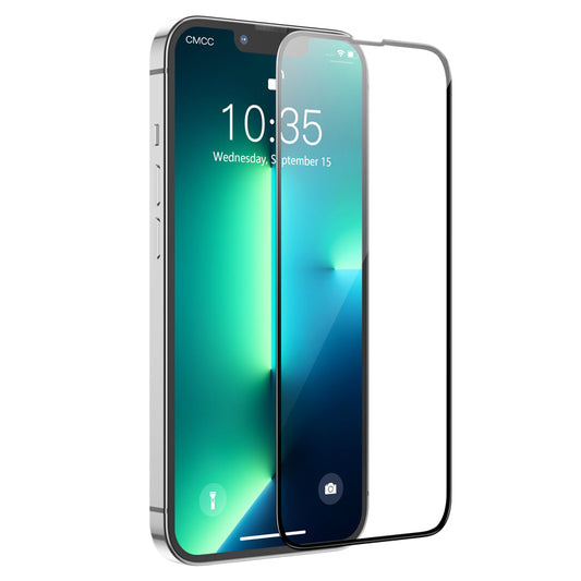 Folie de protectie Ecran HOCO G16 pentru Apple iPhone 14 Plus / 13 Pro Max, Sticla Securizata, Full Glue, 5D, Neagra