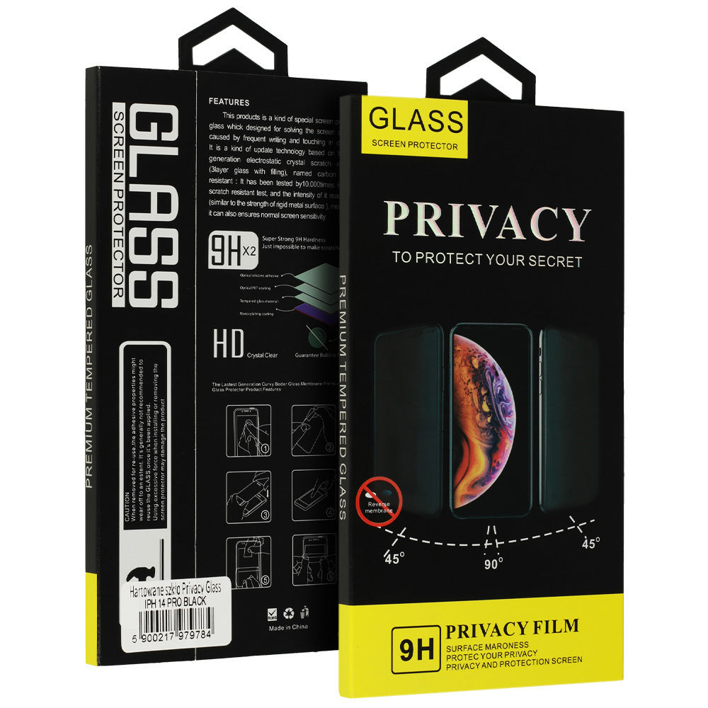 Folie de protectie Ecran Privacy OEM pentru Apple iPhone 17, Sticla Securizata, Full Glue