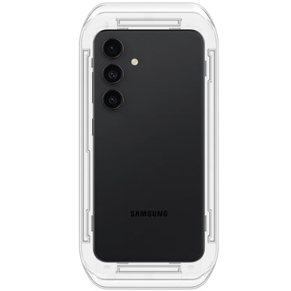 Folie de protectie Ecran Spigen GlastR EZ FIT pentru Samsung Galaxy S25+ S936 / S24+ S926, Sticla Securizata, Full Glue, Set 2 bucati AGL07432