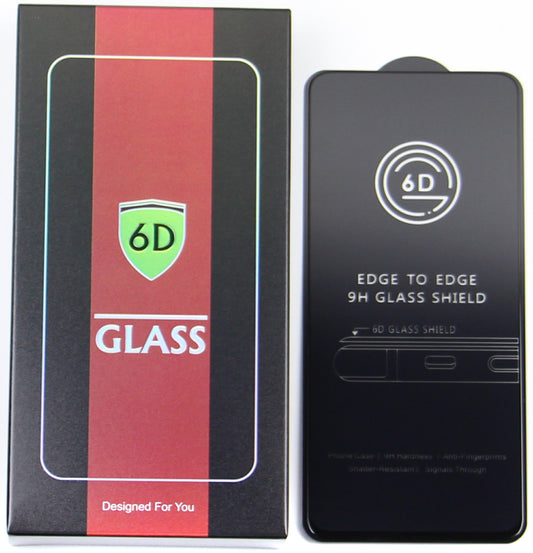 Folie de protectie Ecran OEM pentru Apple iPhone 17e / 16e / 14 / 13 Pro, Sticla Securizata, Full Glue, Set 10 bucati, 6D, Neagra
