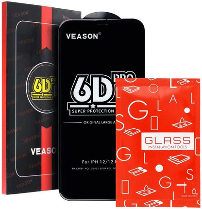 Folie de protectie Ecran Veason PRO pentru Motorola Moto E32s / E22s / E32 / G22, Sticla Securizata, Full Glue, 6D, Neagra