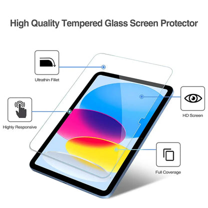 Folie de protectie Ecran Clear Lito Classic pentru Apple iPad (2025) / (2022), Sticla Securizata, Full Glue, 2.5D