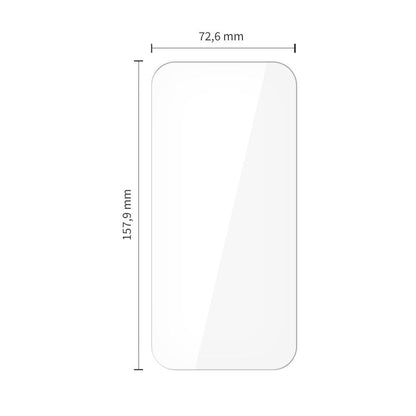 Folie de protectie Ecran Tech-Protect pentru Apple iPhone 17 Pro Max / 16 Pro Max, Sticla Securizata, Full Glue, Set 10 bucati