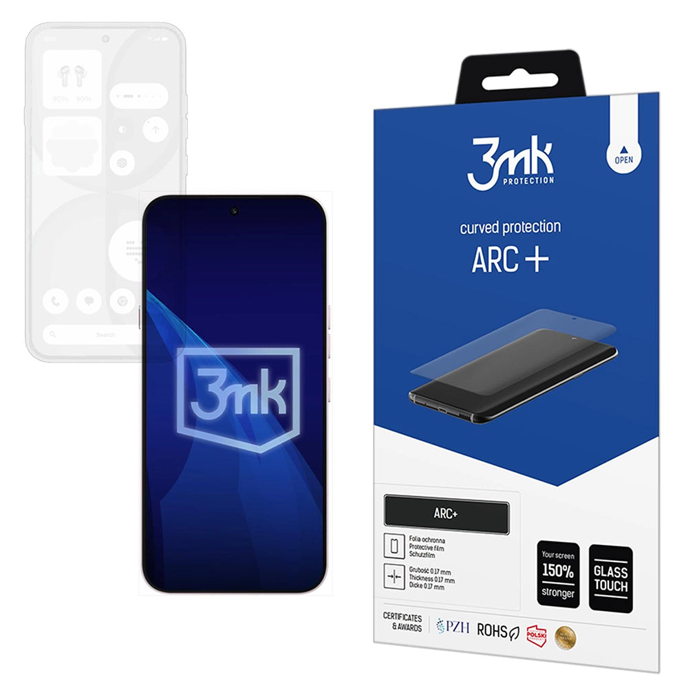 Folie de protectie Ecran 3MK ARC+ pentru Nothing Phone (4a), Plastic