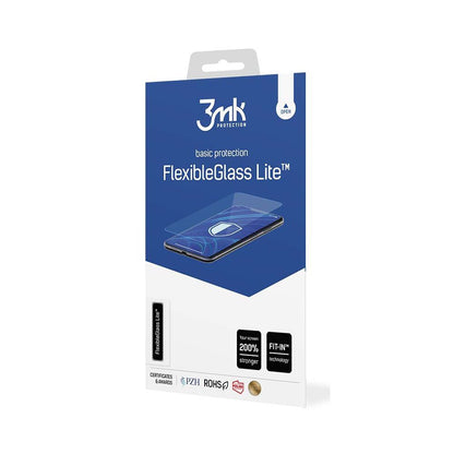 Folie de protectie Ecran 3MK FlexibleGlass Lite pentru Apple iPhone 16, Sticla Flexibila, Full Glue