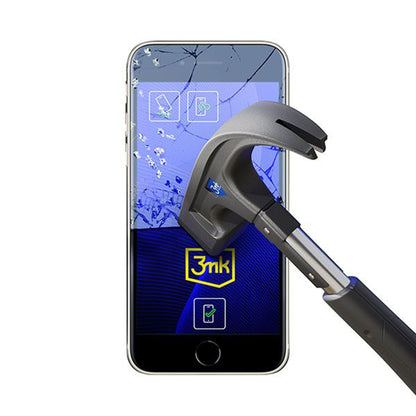 Folie de protectie Ecran 3MK FlexibleGlass pentru Apple iPhone SE (2022) / SE (2020) / 8 / 7, Sticla Flexibila, Full Glue