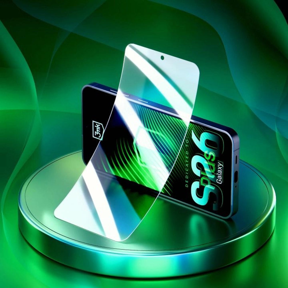 Folie de protectie Ecran 3MK FlexibleGlass pentru Samsung Galaxy S26 Plus, Sticla Flexibila, Full Glue, Transparenta