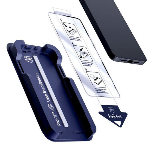 Folie de protectie Ecran 3MK HardGlass Max pentru Apple iPhone 18 Pro Max / 17 Pro Max, Sticla Securizata, Full Glue, Neagra